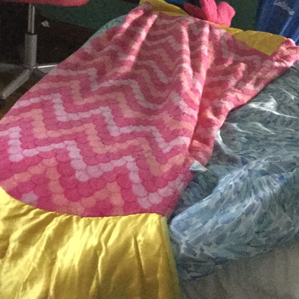 Mermaid tail Snuggie blanket